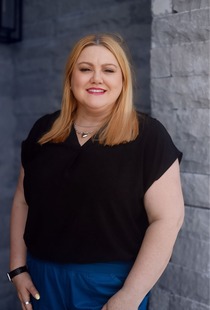 Office Manager, Layla Pecina, at Cobblestone Park Family Dental